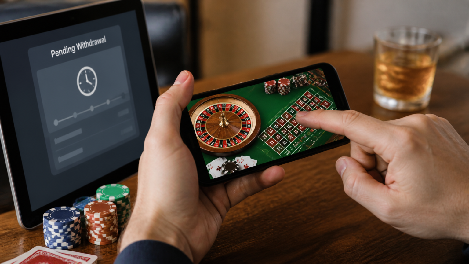 casino trực tuyến việt nam rút tiền nhanh: Chọn sao cho hợp lý Người dùng kiểm tra giao dịch rút tiền trên điện thoại bên cạnh giao diện trò chơi casino trực tuyến