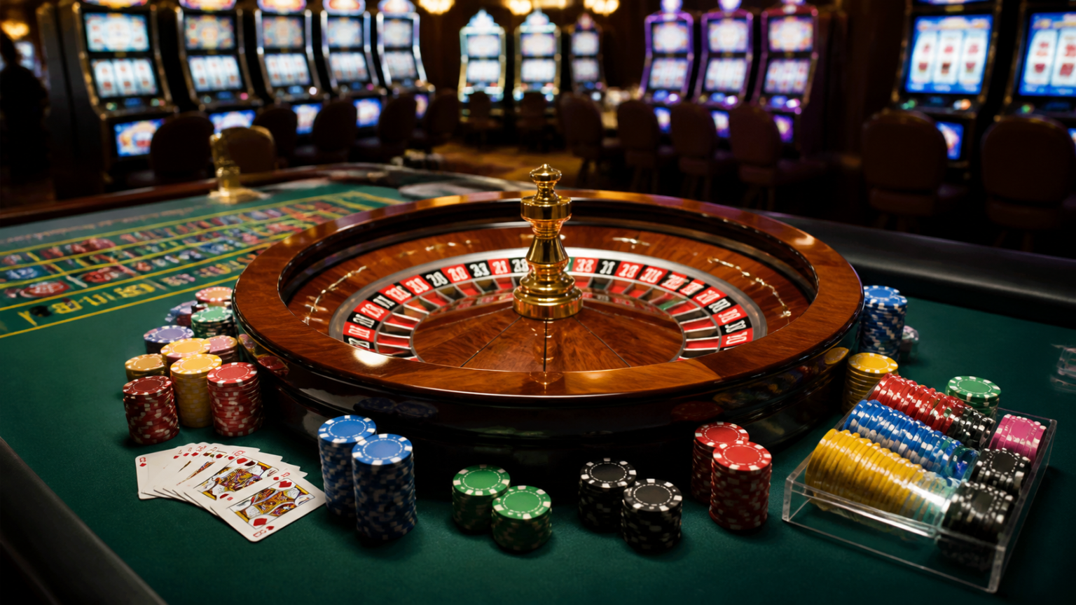 Cosa rende affidabile una piattaforma di gioco: migliori casino online Tavolo da roulette in un casinò con fiches e carte da gioco