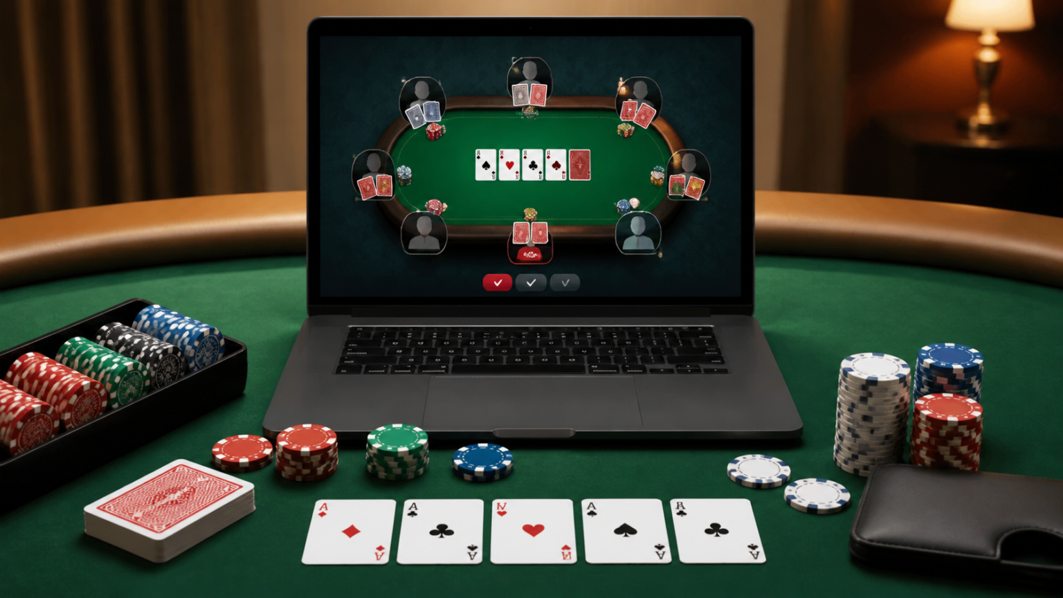 online poker real money: Practical Advice for Smarter Play Poker table with chips and cards for online poker real money