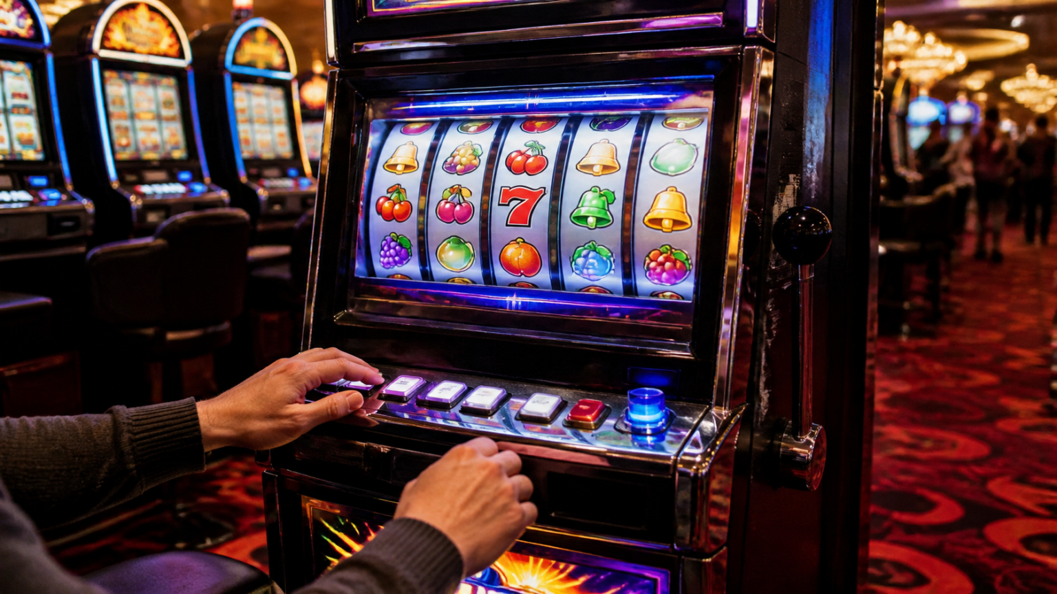 Panduan Memilih situs gacor slot yang Lebih Cermat Ilustrasi situs gacor slot dengan tampilan mesin slot kasino